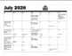 Monthly Calendar