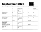 Monthly Calendar